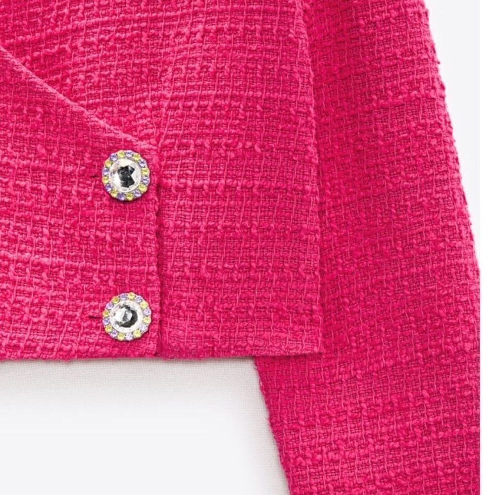 ZARA Structured Cropped Blazer - Picture 7 of 8
